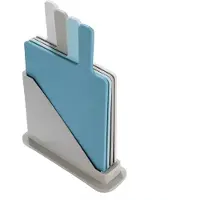 Danny Home 4 delig snijplanken set snijplankenset met houder snijplank kunststof