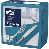 Tork 477906 dinnerservet advanced blauwgroen 39x39 cm 2-laags 1800 stuks (477906)