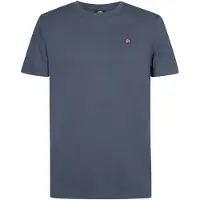 Petrol Industries T-Shirts Heren - Ronde Hals - Korte Mouwen - 100% Katoen - Met Logo - Basis Shirt - Herenkleding - Blauw - Maat XXXL