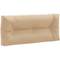 vidaXL Palletrugkussen VIANEN 100% Polyester Zand 120 x 40 x 12 cm