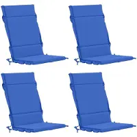 vidaXL Kussen voor stoel met hoge rug GEMERT 4 st 100% Polyester