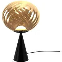 Tom Dixon Whirl cone fat tafellamp Goud-zwart