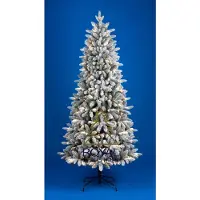Royal christmas Kunstkerstboom - Sneeuw / White Frosted Smal - PE / PVC - 250 LED - 180 cm