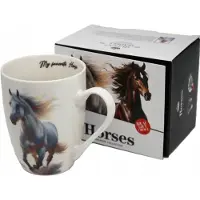 Queen Isabell Grote Porseleinen Mok met Paard - 350ml