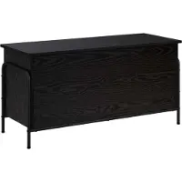 vidaXL Opbergbox Zwart eiken 80 x 40 x 49,5 cm Bewerkt hout