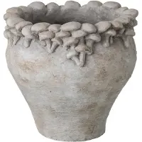 J-Line Bloempot - cement - lichtbeige - large