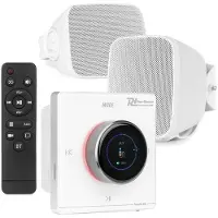 Power Dynamics BD30W outdoor speaker set met B50W inbouw versterker - IPX5 waterdicht - 2x 25W