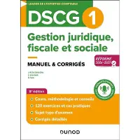 Dunod DSCG 1 GESTION JURIDIQUE FISCALE ET SOCIALE MANUEL 2026-2027