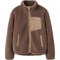 Name it Fleece jas 'NKNMattia' bruin / cappuccino