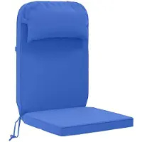 vidaXL Kussen voor Adirondack-stoel 100% Polyester Koninklijk Blauw