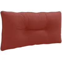vidaXL Rugkussen PUTTEN 100% Polyester Rood 70 x 40 x 10 cm