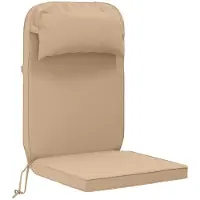 vidaXL Kussen voor Adirondack-stoel 100% Polyester Zand
