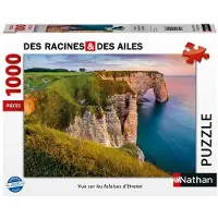Nathan Puzzle Vue sur les falaises d'Etretat Des racines et des ailes 1000 pièces