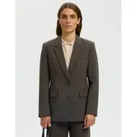 Selected Klassieke Pasvorm Blazer Dames Bruin 44