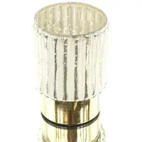 Kaemingk Waxinelichthouder Kerst Glas Wit O 7,5 cm h 11,5 cm