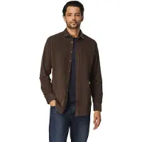 State of Art overhemd bruin corduroy semi-wide collar