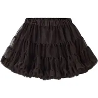 Name it MINI korte tule rok met ruches - bruin Meisjes Polyester Effen - maat 104