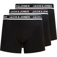 Jack & Jones Boxershorts 'JACSWAY' grasgroen / grenadine / zwart / wit