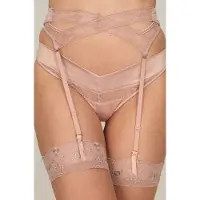 Hunkemoller Jarretel Brigitte Roze Dames | Maat: S