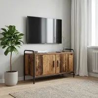 vidaXL Tv-meubel 79,5 x 33 x 50 cm Oud hout Bewerkt hout