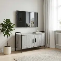 vidaXL Tv-meubel 79,5 x 33 x 50 cm Grijs Sonoma Bewerkt hout