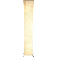 HOMCOM LED staande lamp voor de woonkamer, dimbaar, met lampenkap met een papierachtige uitstraling