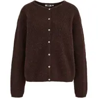 We fashion Gebreid vest donkerbruin