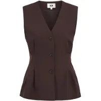 We fashion Gilet donkerbruin