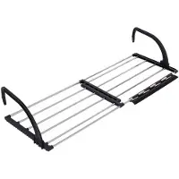 Famanu – Opvouwbaar hangend droogrek in grijs, ruimtebesparend voor het ophangen van kleding, handdoeken en sokken (59x38 cm