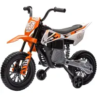 AIYAPLAY Elektrische kindermotorfiets Kunststof, Metaal 107L x 56B x 70H cm Oranje