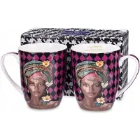 Queen Isabell porseleinen mokkenset (2 stuks, 400 ml)