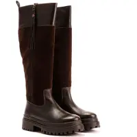 S.W.C. STEPNEY WORKERS CLUB Osprey London The Bramble Tall Leren Dames Bruine Laarzen