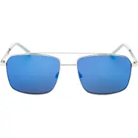 Nike Traveler Strike Zonnebril Met Blauwe Spiegelglazen En Zilveren Accenten