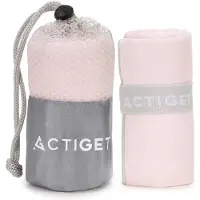Actiget Strandlaken | Badlaken | Sneldrogend | Strandhanddoek | Microvezel | 80 x 40 cm | Roze