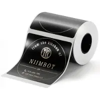 Niimbot - Labels/Etiketten M2/M3 - 50x50mm - 150 vellen - Zwart Rond