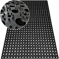 Nestor Merkloze Rubberen Buitenmat 100x150 cm - Ajour Structuur, 22mm Dik