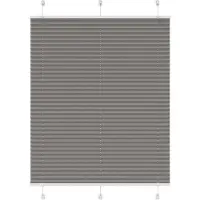 vidaXL Plissé rolgordijn 105x100 cm stofbreedte 104,4 cm antraciet