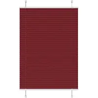vidaXL Plissé rolgordijn 100x100 cm stofbreedte 99,4cm bordeauxrood