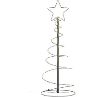 vidaXL LED kerstboom, 80 LED's, warm wit licht, 120 cm