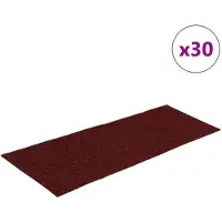 vidaXL Trapmatten Zelfklevend 30 stuks 60x25 cm Bordeaux Rood Rechthoekig