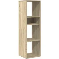 vidaXL Boekenkast 34x31x112 cm bewerkt hout sonoma eikenkleurig