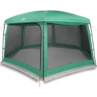 vidaXL Zwembadtent uitneembare buiten- gaaswanden 670x590 cm zeegroen