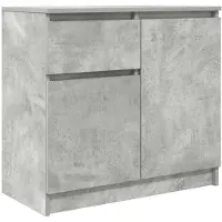 vidaXL Dressoir met lade, betonkleur, 71x35x65 cm, houtvezel