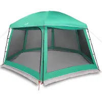 vidaXL Zwembadtent uitneembare buiten- gaaswanden 512x458 cm zeegroen