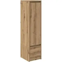 vidaXL Hoge kast Artisan-eikenhout, 29,5 x 34 x 119,5 cm, houtvezel