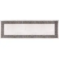 vidaXL Vloerkleed wasbaar 80x300 cm lichtbeige