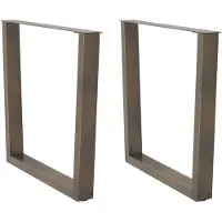 vidaXL Eettafelpoten 2 st V-vormig 90x(72-73,3) cm staal naturel