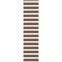 vidaXL Dubbele rolgordijn, bruin, 65x230 cm, stofbreedte 60,9 cm, polyester