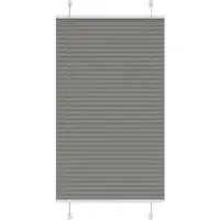 vidaXL Plissé rolgordijn 80x100 cm stofbreedte 79,4 cm antraciet