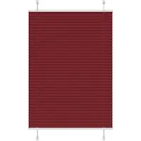 vidaXL Plissé rolgordijn 100x150 cm stofbreedte 99,4cm bordeauxrood